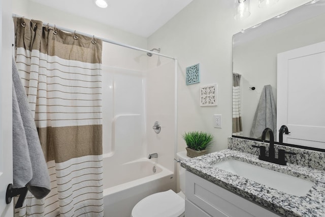 893 Cedar Gate Rd, Monroe, VA 24574 - full bath with vanity, shower / bath combo with shower curtain, and toilet