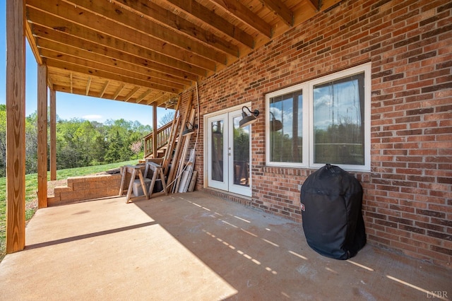 view of patio / terrace with french doors