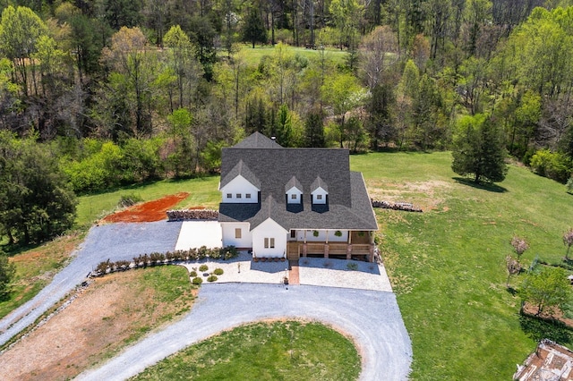 2236 Goode Station Rd, Goode, VA 24556 - aerial view of property and surrounding area featuring a heavily wooded area