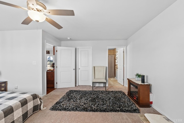 255 Traverse Dr, Evington, VA 24550 - bedroom featuring carpet flooring, baseboards, and ceiling fan