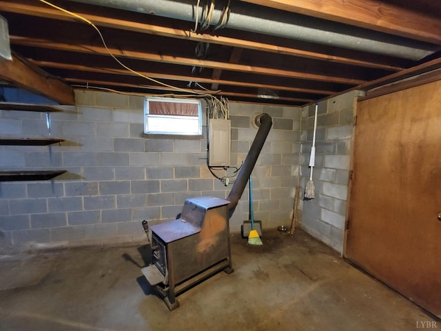 1418 Mitchell Rd, Chatham, VA 24531 - below grade area featuring electric panel