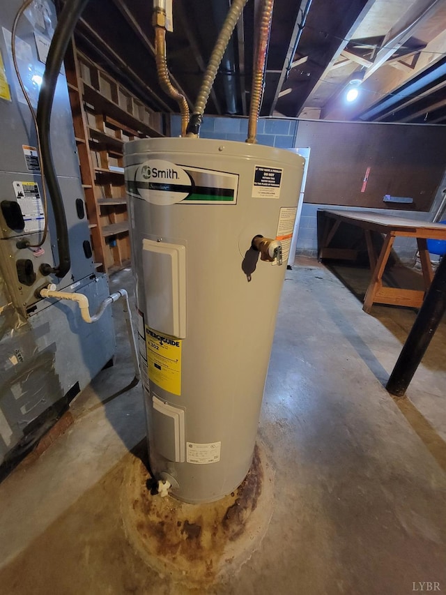1418 Mitchell Rd, Chatham, VA 24531 - utilities with heating unit and electric water heater