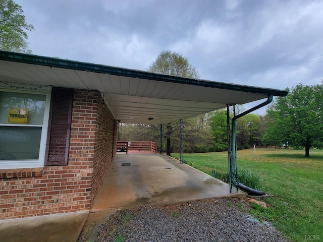 1418 Mitchell Rd, Chatham, VA 24531 - view of parking with an attached carport
