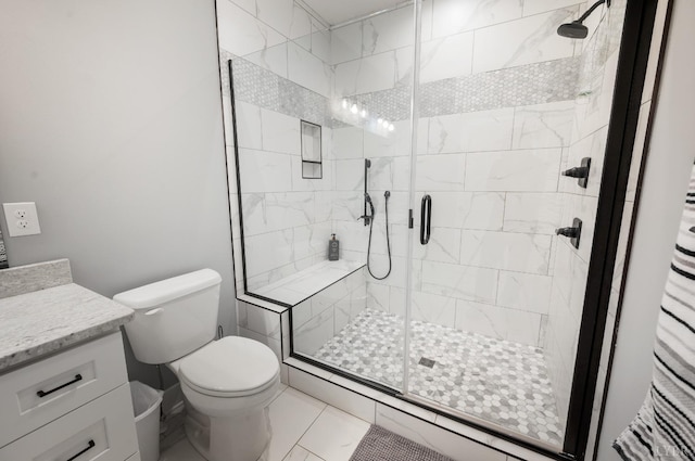 1033 Elk Creek Rd, Forest, VA 24551 - bathroom with a stall shower, toilet, and vanity