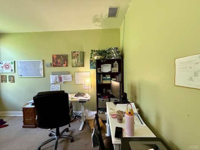 2134 Westerly Dr, Lynchburg, VA 24501 - office area featuring carpet floors, visible vents, and baseboards