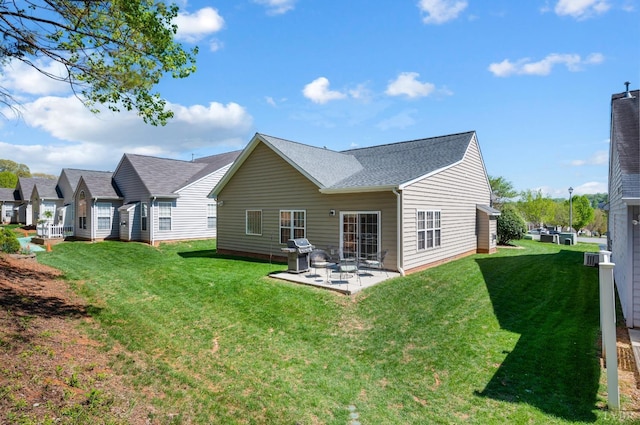 328 Paulette Cir, Lynchburg, VA 24502 - rear view of house with a patio and a lawn