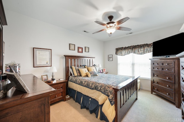 328 Paulette Cir, Lynchburg, VA 24502 - bedroom with light carpet and ceiling fan