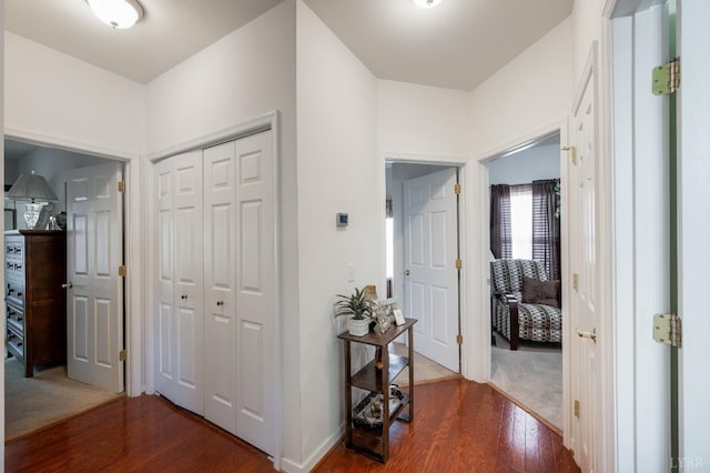 328 Paulette Cir, Lynchburg, VA 24502 - hall with wood finished floors and baseboards