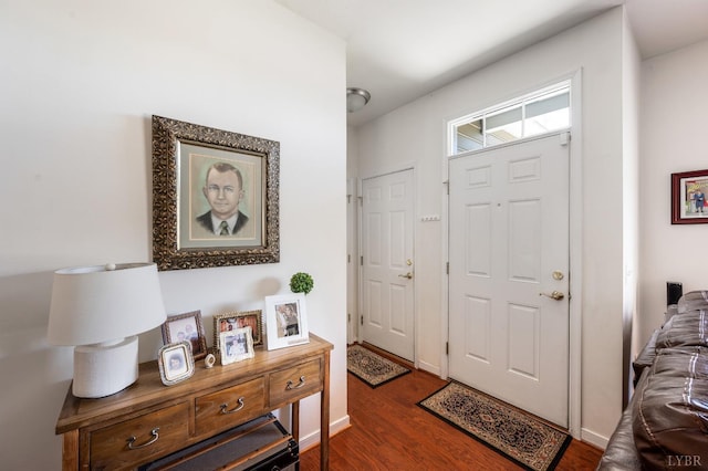 328 Paulette Cir, Lynchburg, VA 24502 - entrance foyer with dark wood-type flooring