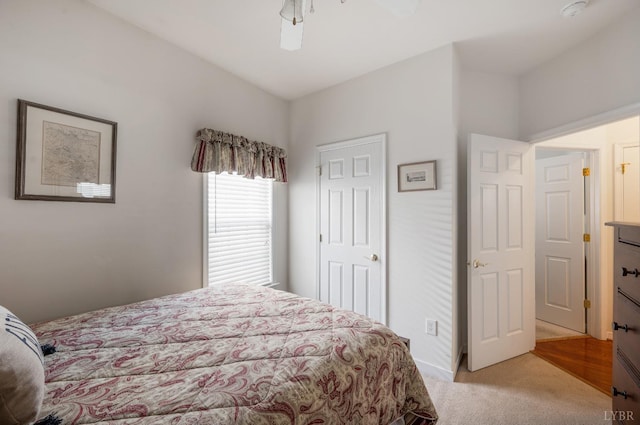 328 Paulette Cir, Lynchburg, VA 24502 - bedroom with light colored carpet and a ceiling fan