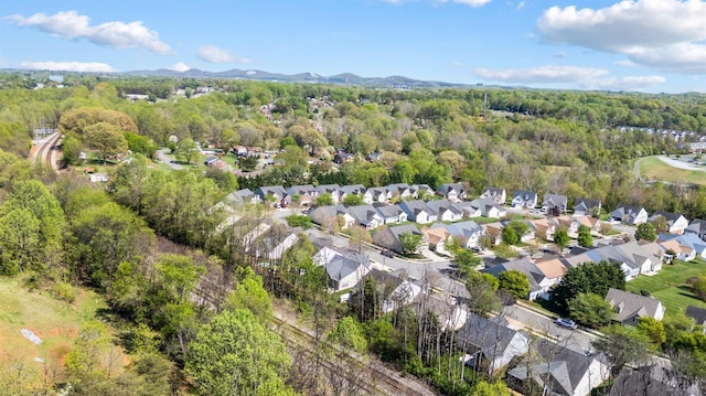 328 Paulette Cir, Lynchburg, VA 24502 - view of property location with a heavily wooded area, mountains, and nearby suburban area