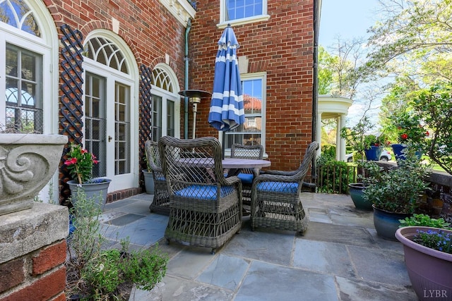 3830 Peakland Pl, Lynchburg, VA 24503 - view of patio / terrace with outdoor dining area and french doors