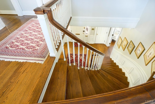 3830 Peakland Pl, Lynchburg, VA 24503 - stairway featuring wood finished floors