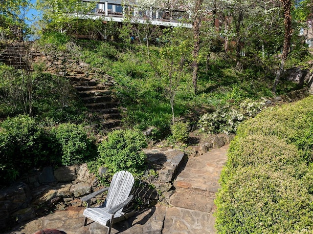 3830 Peakland Pl, Lynchburg, VA 24503 - view of yard featuring stairway