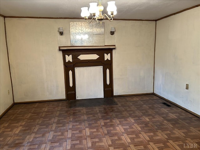 207 Winston Ridge Rd, Lynchburg, VA 24501 - foyer entrance with baseboards, a chandelier, and visible vents