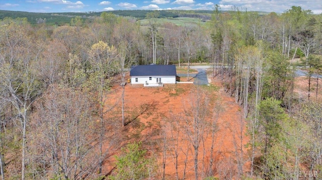9900 Stonewall Rd, Appomattox, VA 24522 - birds eye view of property featuring a forest view