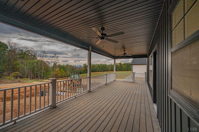 1750 Willow Oak Dr, Forest, VA 24551 - deck with a ceiling fan