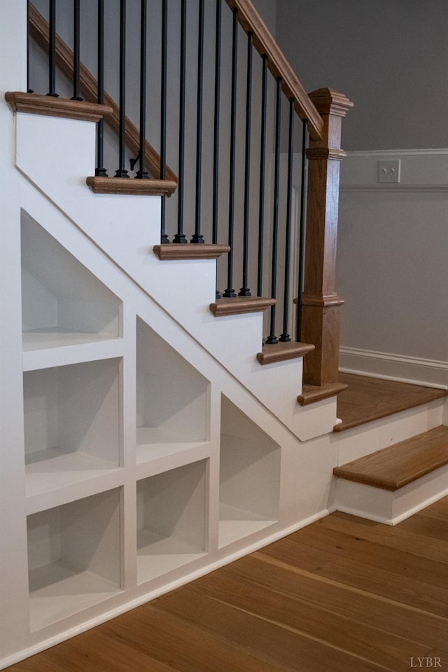 1022 N Westyn Loop, Forest, VA 24551 - staircase featuring wood finished floors and baseboards