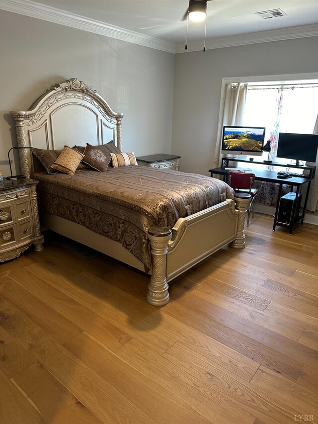 1022 N Westyn Loop, Forest, VA 24551 - bedroom with crown molding, light wood finished floors, and visible vents