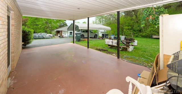 139 Old Main St, Brookneal, VA 24528 - view of patio featuring a carport