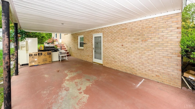 139 Old Main St, Brookneal, VA 24528 - view of patio with an attached carport