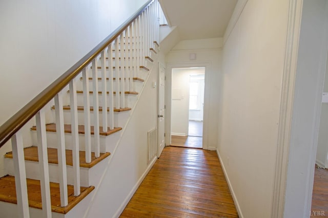 1518 14th St, Lynchburg, VA 24501 - stairs with hardwood / wood-style floors