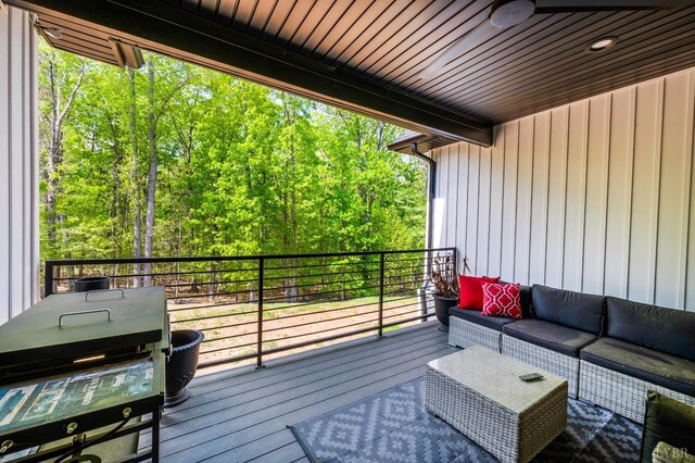 301 Bentley Grove Way, Lynchburg, VA 24502 - wooden terrace with an outdoor living space