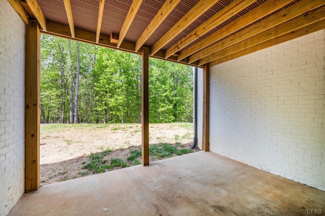 301 Bentley Grove Way, Lynchburg, VA 24502 - view of patio / terrace with a forest view