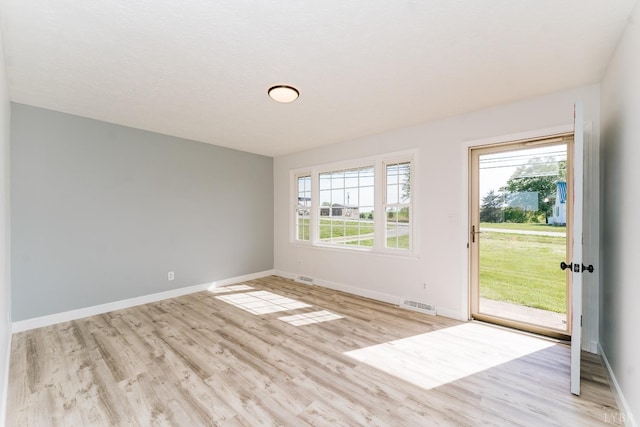 3677 Grit Rd, Hurt, VA 24563 - spare room with light wood-type flooring, plenty of natural light, and baseboards