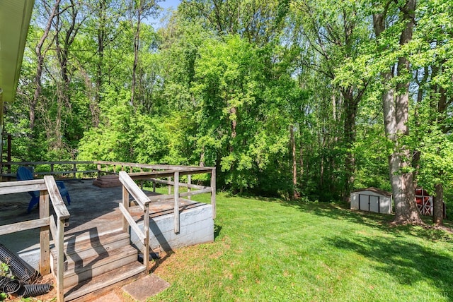 119 Adams Dr, Lynchburg, VA 24502 - view of green lawn with a deck