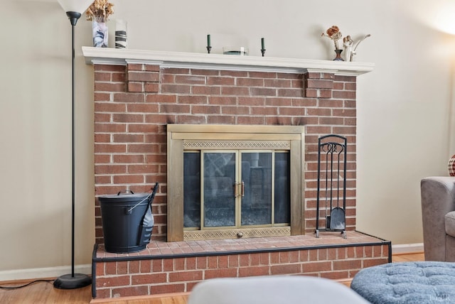 119 Adams Dr, Lynchburg, VA 24502 - detailed view of a fireplace and baseboards