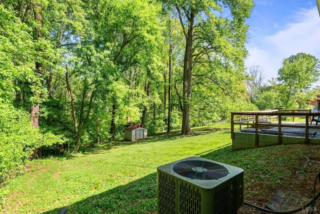 119 Adams Dr, Lynchburg, VA 24502 - view of green lawn with central air condition unit