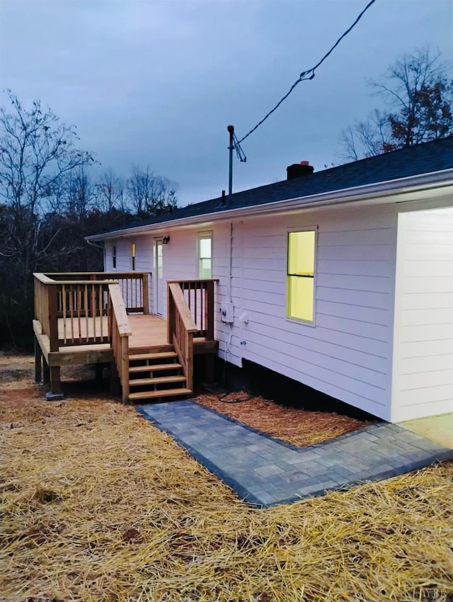 1172 Golden Leaf Rd, Nathalie, VA 24577 - back of house with a wooden deck