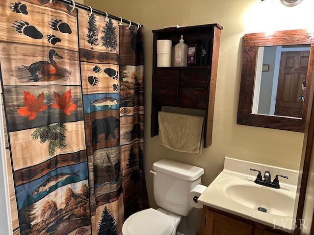 301 Gooseneck Ct, Forest, VA 24551 - full bathroom featuring vanity and a shower with shower curtain