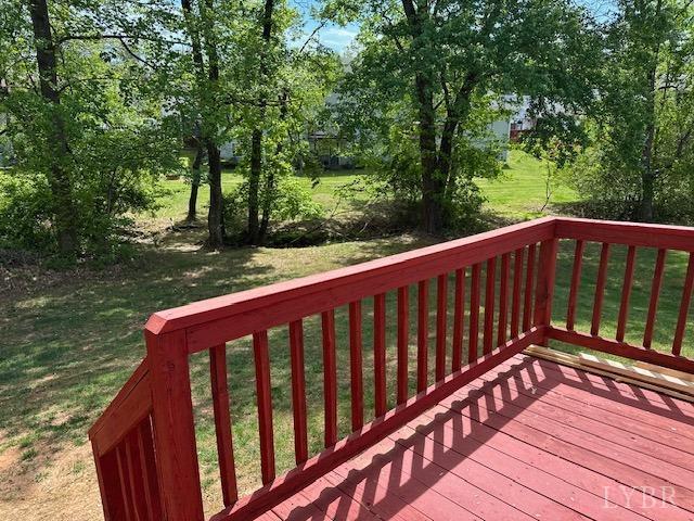301 Gooseneck Ct, Forest, VA 24551 - wooden terrace featuring a lawn