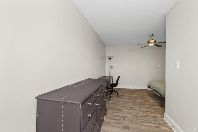 21 Zags Ln, Lynchburg, VA 24502 - office with light wood-style flooring, a ceiling fan, and baseboards