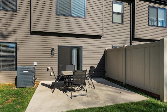 21 Zags Ln, Lynchburg, VA 24502 - view of patio / terrace featuring fence and central air condition unit