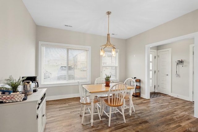 21 Zags Ln, Lynchburg, VA 24502 - dining area with light wood finished floors and baseboards