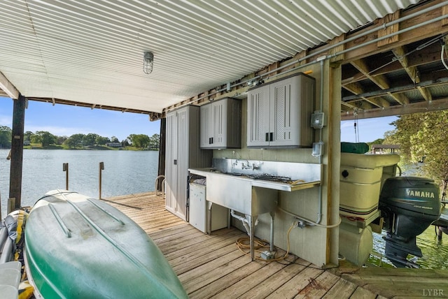 106 Catlett Ct, Moneta, VA 24121 - dock with a water view and boat lift