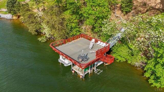 106 Catlett Ct, Moneta, VA 24121 - aerial view of a large body of water