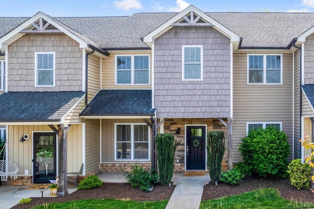 1057 Casley Way, Forest, VA 24551 - multi unit property with stone siding, a shingled roof, and board and batten siding