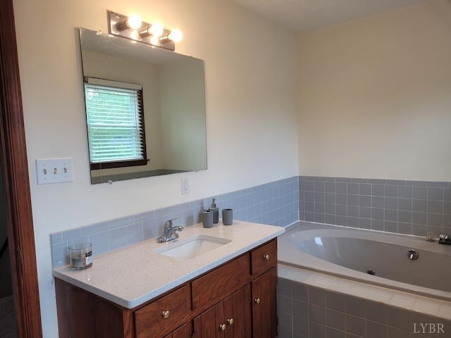 1529 Bateman Bridge Rd, Forest, VA 24551 - full bathroom featuring vanity and a whirlpool tub