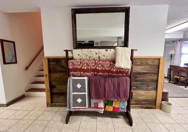 216 Burford Farm Rd, Monroe, VA 24574 - interior space with tile patterned flooring and stairs