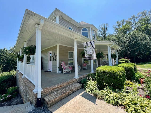 216 Burford Farm Rd, Monroe, VA 24574 - view of front of property featuring covered porch