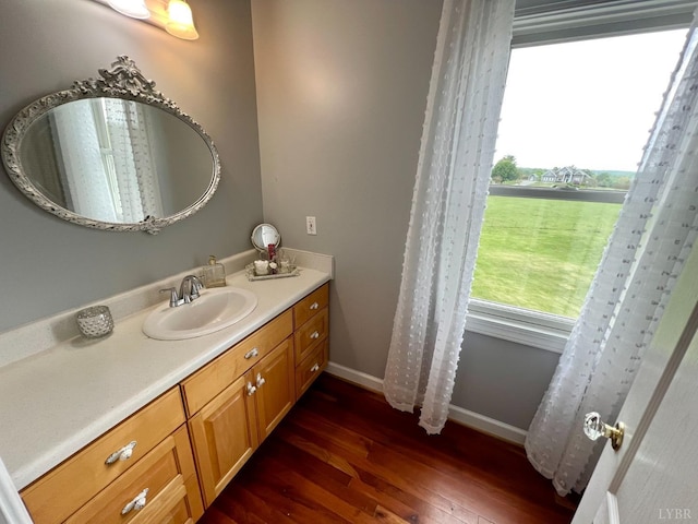 216 Burford Farm Rd, Monroe, VA 24574 - bathroom with wood finished floors and vanity