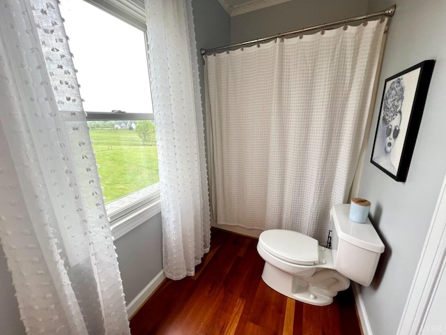 216 Burford Farm Rd, Monroe, VA 24574 - bathroom with wood finished floors and crown molding