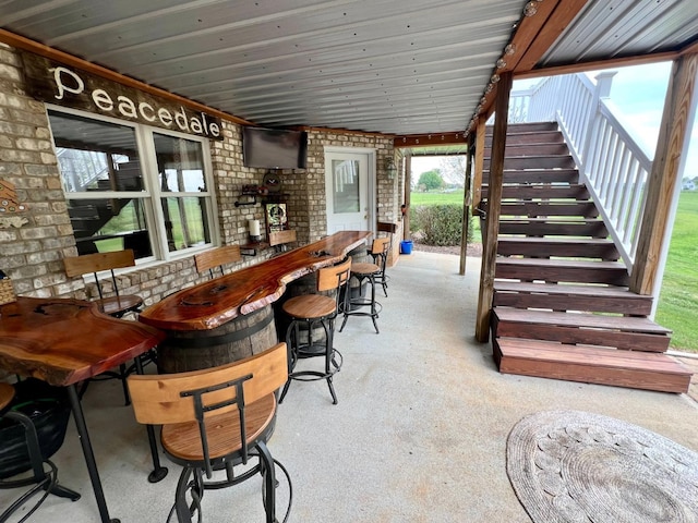 216 Burford Farm Rd, Monroe, VA 24574 - view of patio with stairs
