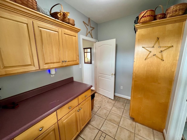 216 Burford Farm Rd, Monroe, VA 24574 - kitchen featuring dark countertops and light tile patterned floors