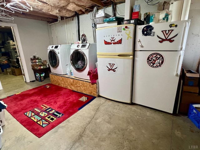 216 Burford Farm Rd, Monroe, VA 24574 - laundry area featuring washing machine and clothes dryer