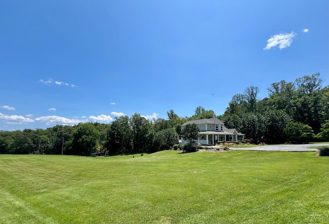 216 Burford Farm Rd, Monroe, VA 24574 - view of green lawn with a forest view